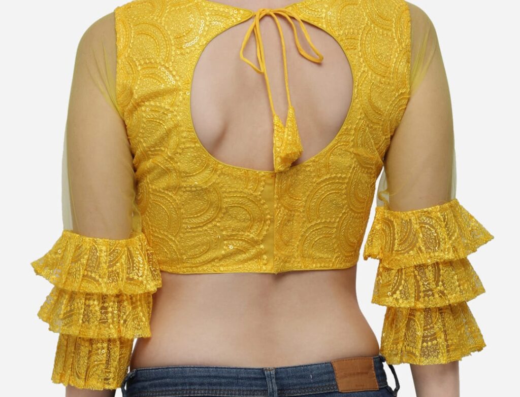 back side blouse design